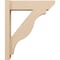 Ekena Millwork 6-in W x 22-in D x 26-in H Funston Slat Rough Cedar Woodgrain TimberThane Outlooker, Primed Tan OUTUR060X22X26FST24RCPR - alternate 6